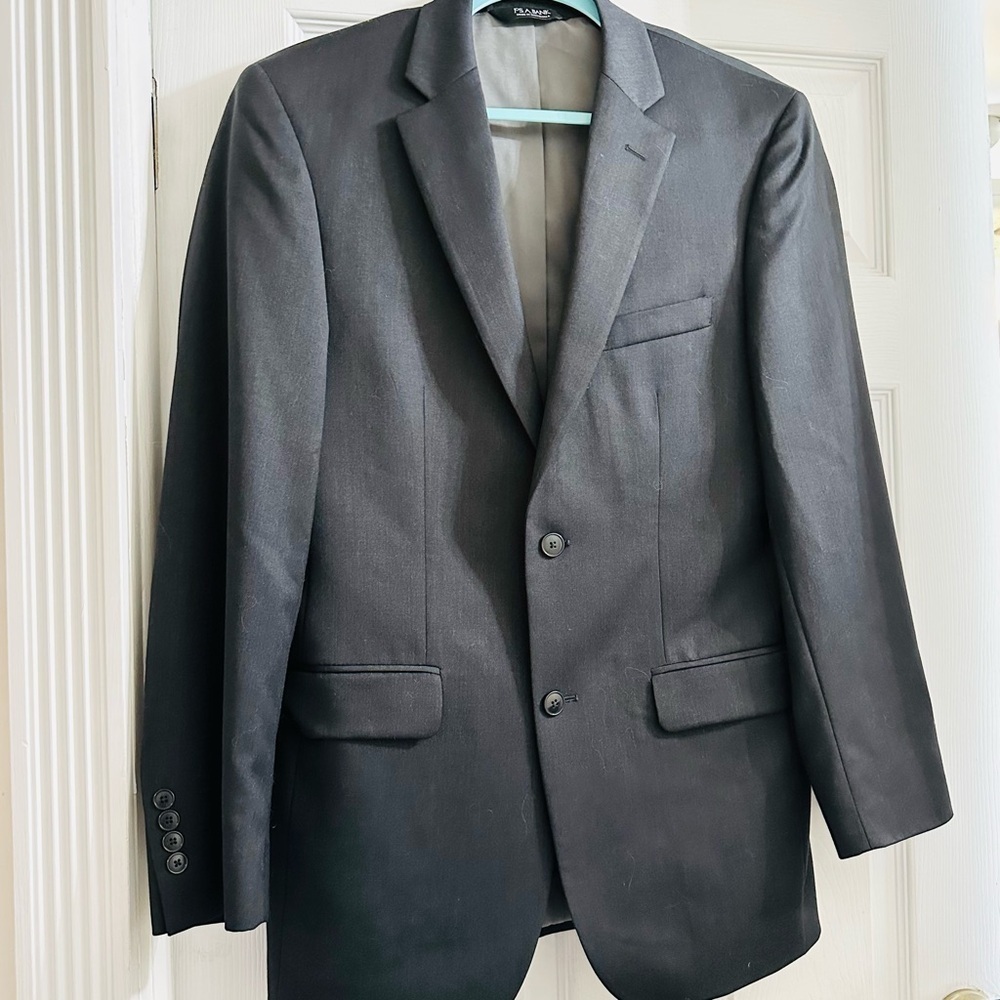 Jos A Bank Tailored Fit Travelers 100% Wool Dark Grey Blazer Sport Jacket 38L